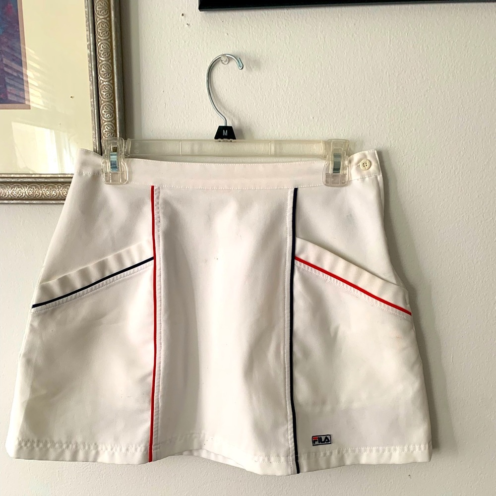 Vintage White Fila Skirt (with pockets!) 🎾